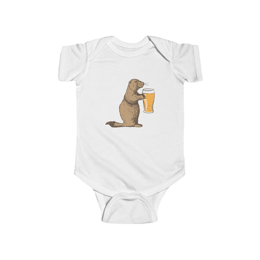 Prairie Dog Pup Onesie (Alby on a baby Onesie)