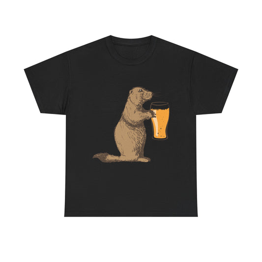Alby Unique Black Cotton Tee (Unisex)